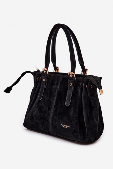 Vessia Black Eco Suede Bag 2