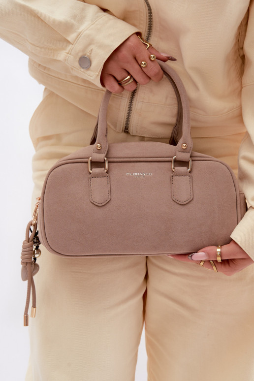 Small Beige Box Bag Annelle