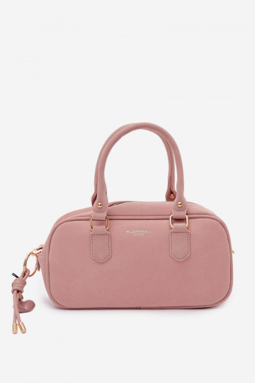 Small Box Bag Made of Eco Suede Pink Annelle