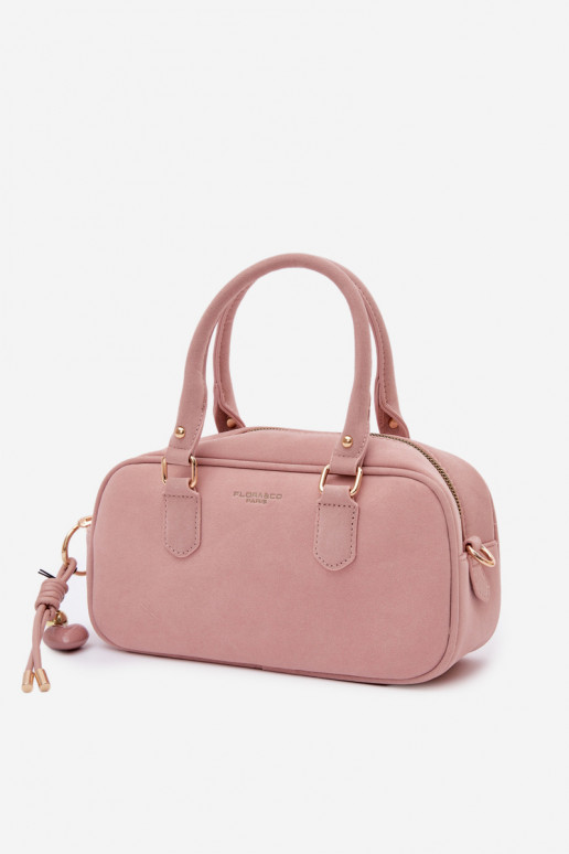 Small Box Bag Made of Eco Suede Pink Annelle