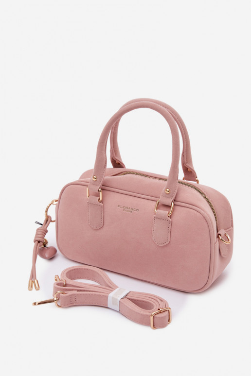 Small Box Bag Made of Eco Suede Pink Annelle