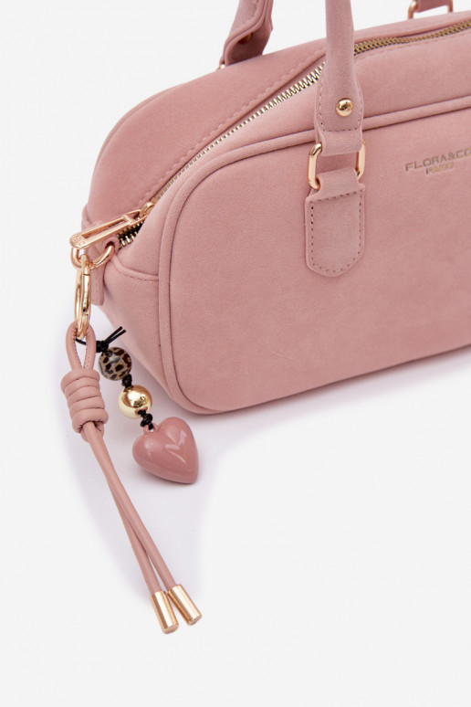 Small Box Bag Made of Eco Suede Pink Annelle