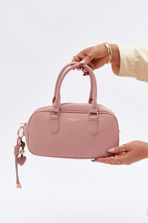 Small Box Bag Made of Eco Suede Pink Annelle