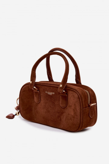 Small Box Bag with Eco Suede Camel Annelle 2