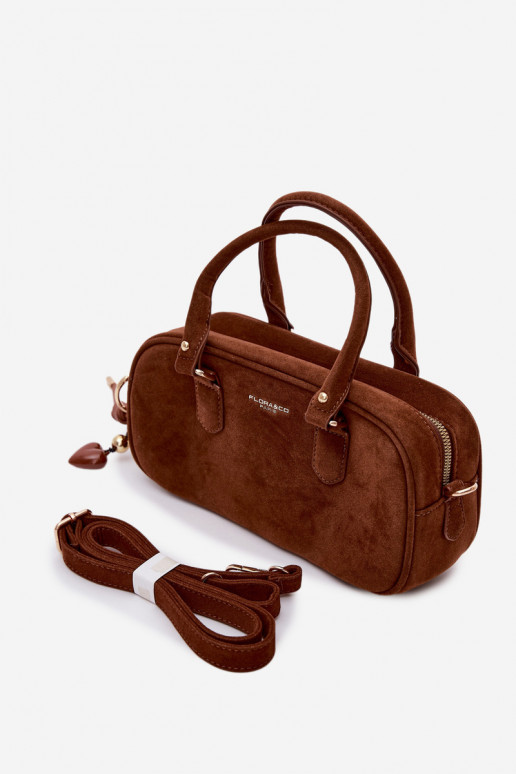 Small Box Bag with Eco Suede Camel Annelle