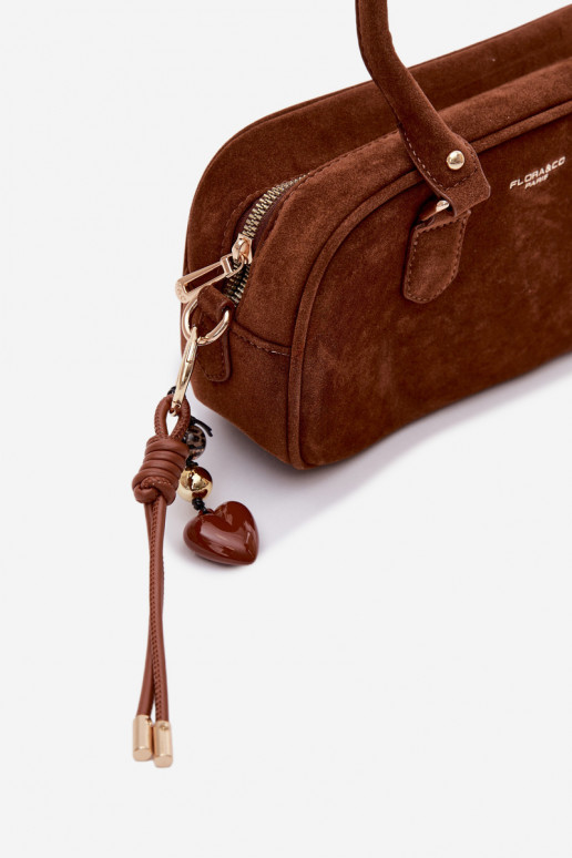 Small Box Bag with Eco Suede Camel Annelle