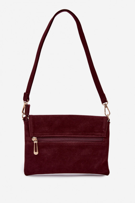 Small Crossbody Bag Made of Eco Suede Bordeaux Lucelle