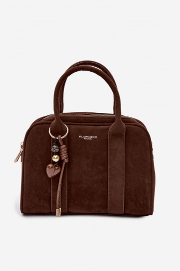 Kuferek-Style Eco Suede Chocolate Bag Sorielle