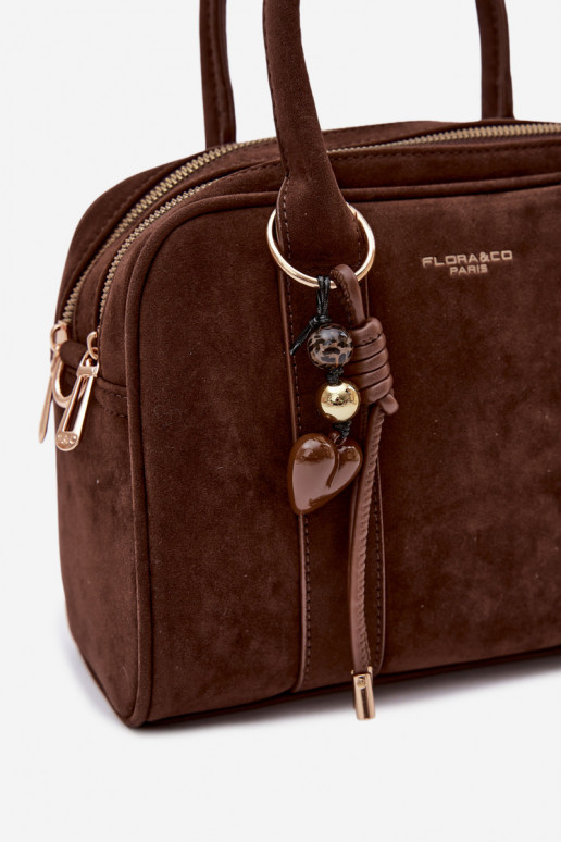 Kuferek-Style Eco Suede Chocolate Bag Sorielle