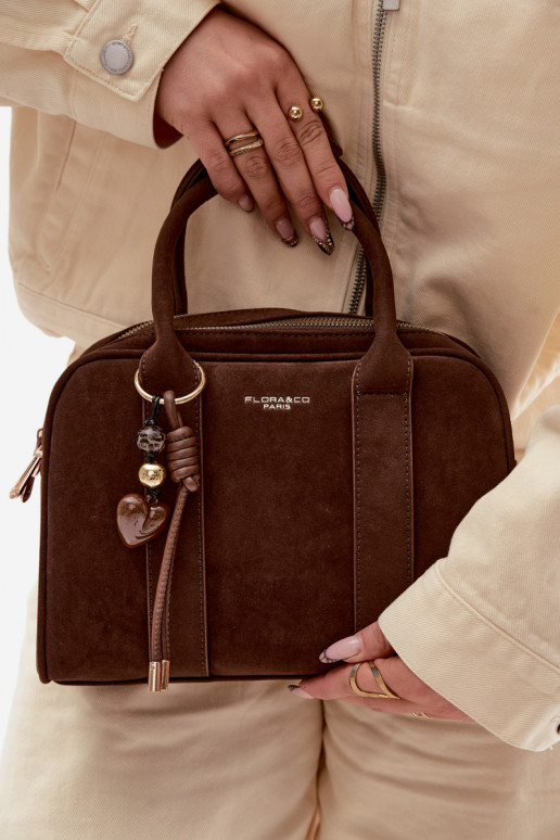 Kuferek-Style Eco Suede Chocolate Bag Sorielle
