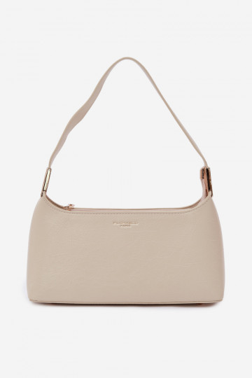 Light Beige Eco Leather Bag Tielle