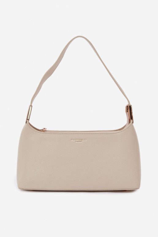 Light Beige Eco Leather Bag Tielle