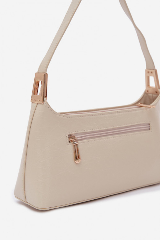Light Beige Eco Leather Bag Tielle