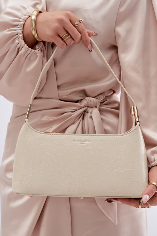 Light Beige Eco Leather Bag Tielle