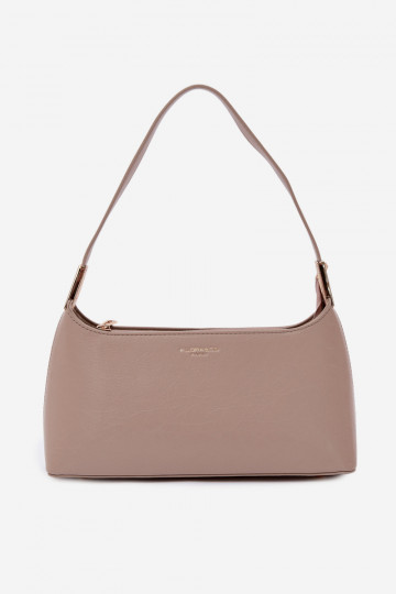 Eco Leather Bag Dark Beige Tielle