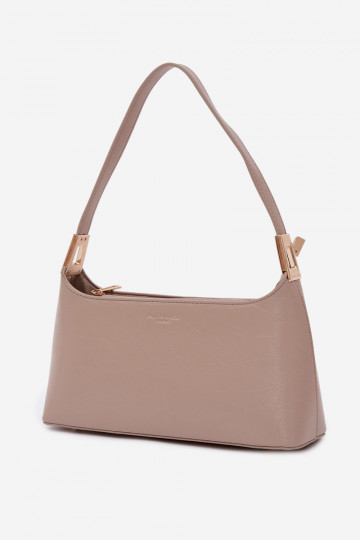 Eco Leather Bag Dark Beige Tielle 2