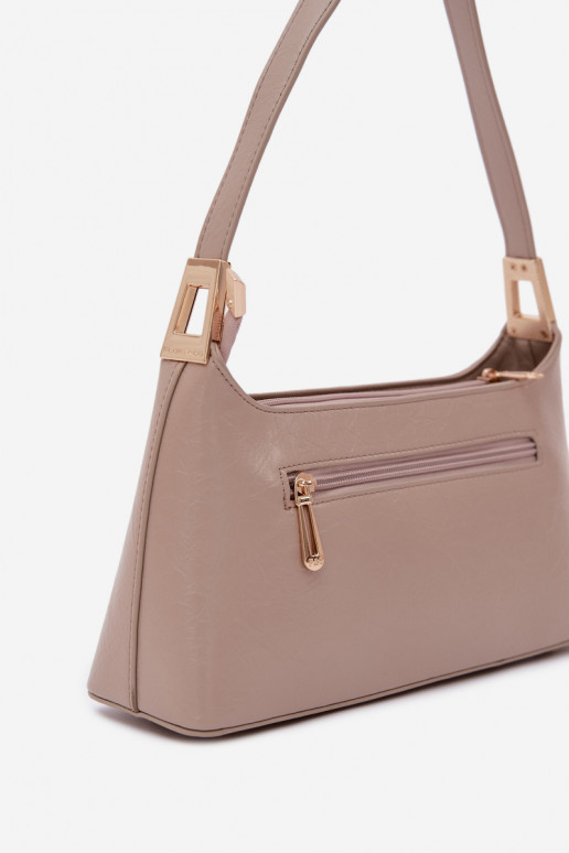 Eco Leather Bag Dark Beige Tielle