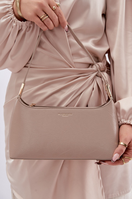 Eco Leather Bag Dark Beige Tielle