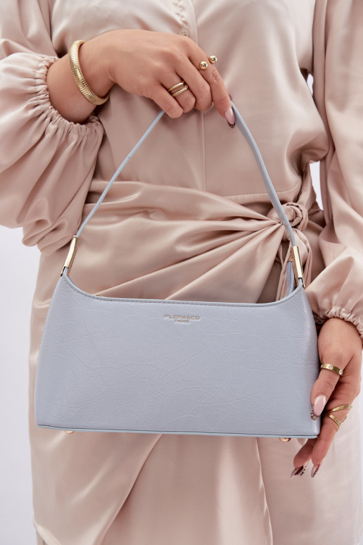 Blue Eco Leather Bag Tielle