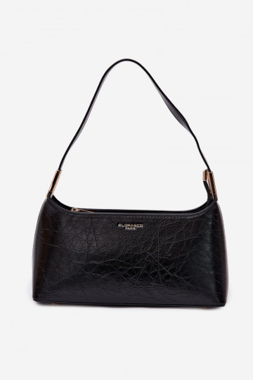 Black Eco Leather Bag Tielle