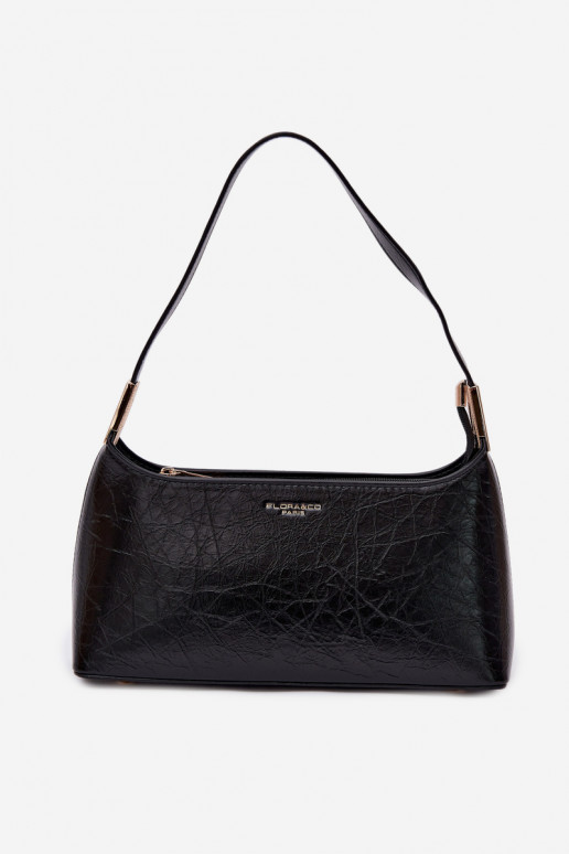 Black Eco Leather Bag Tielle