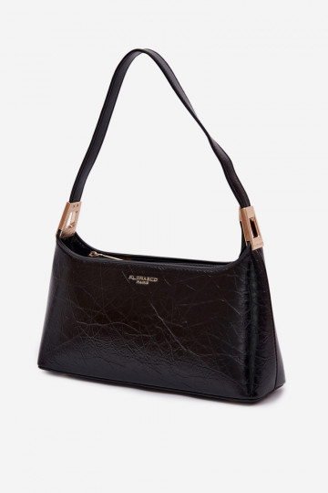 Black Eco Leather Bag Tielle 2