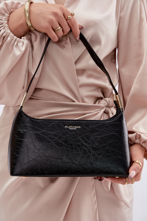 Black Eco Leather Bag Tielle