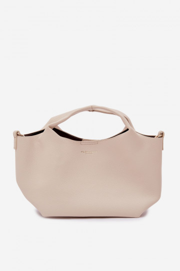 Light Beige Faux Leather Bag Corisse