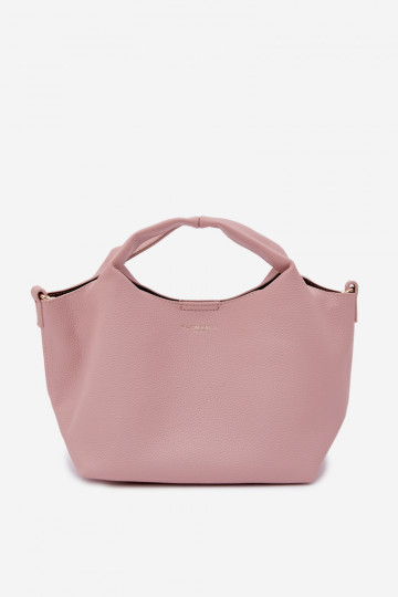 Pink Imitation Leather Bag Corisse