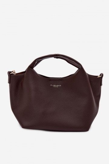 Chocolate Imitation Leather Bag Corisse