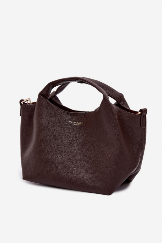 Chocolate Imitation Leather Bag Corisse