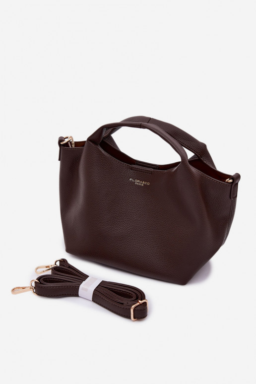 Chocolate Imitation Leather Bag Corisse