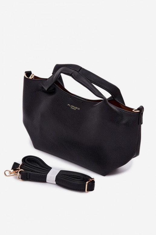 Black Imitation Leather Bag Corisse