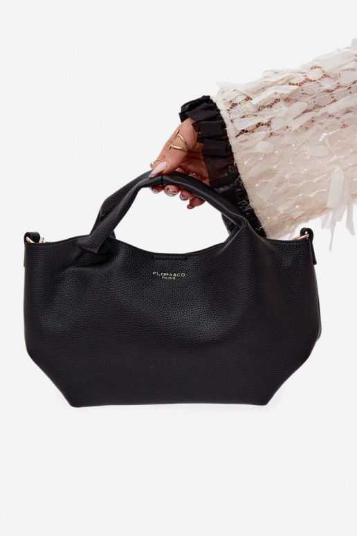 Black Imitation Leather Bag Corisse