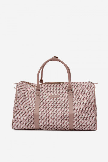 Patterned Travel Bag Beige Women's Nelle