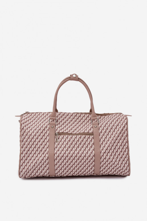 Patterned Travel Bag Beige Women's Nelle