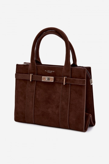 Chocolate Noressa Box Bag Imitation Suede 2