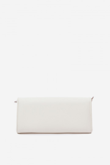 Ecru Suzette 2-in-1 Wallet Clutch With Strap 2