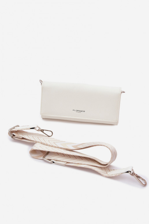 Ecru Suzette 2-in-1 Wallet Clutch With Strap