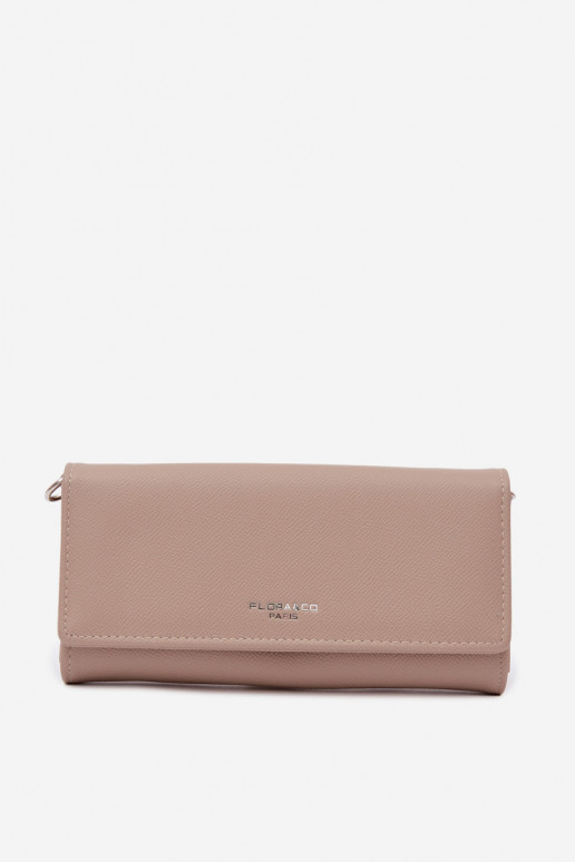 Beige Suzette 2-in-1 Wallet Bag With Strap