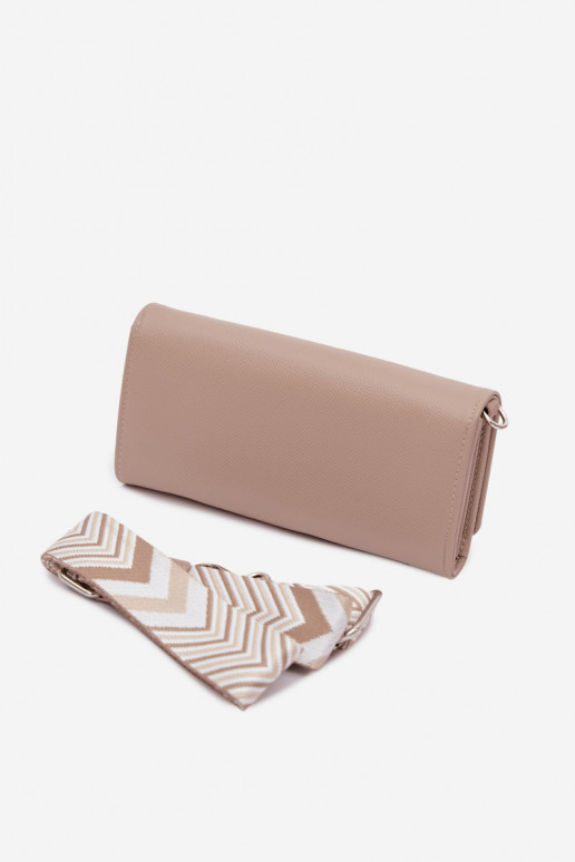 Beige Suzette 2-in-1 Wallet Bag With Strap