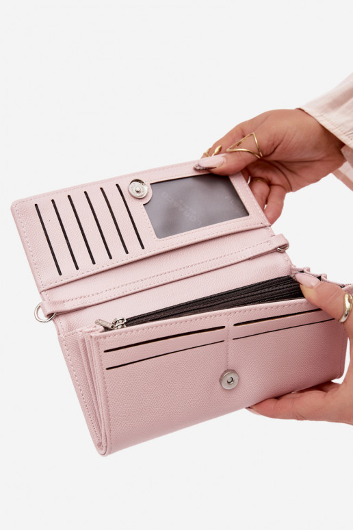 Wallet Bag 2-in-1 With Strap Pink Suzette