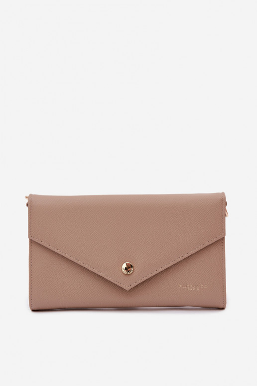 Beige Pauline 2-in-1 Clutch Wallet With Detachable Strap