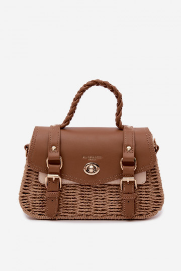 Small Brown Bag With Weave Marline
