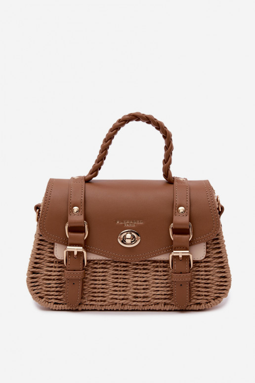 Small Brown Bag With Weave Marline