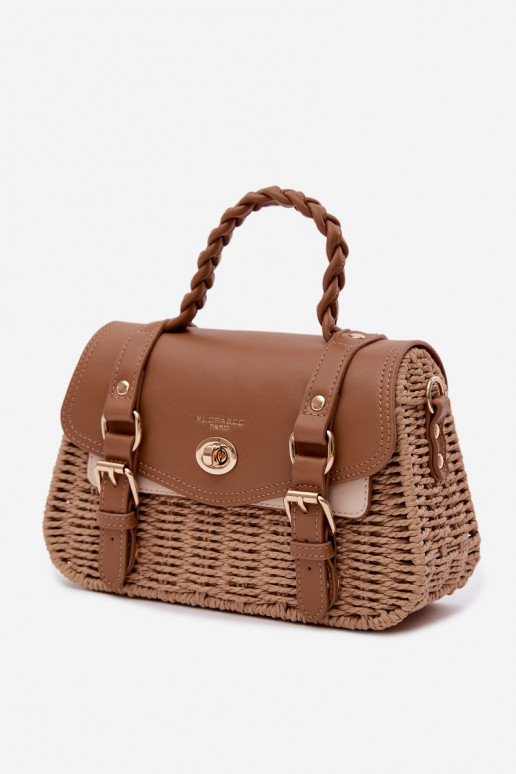 Small Brown Bag With Weave Marline