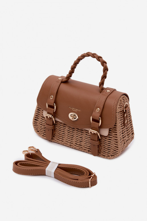 Small Brown Bag With Weave Marline