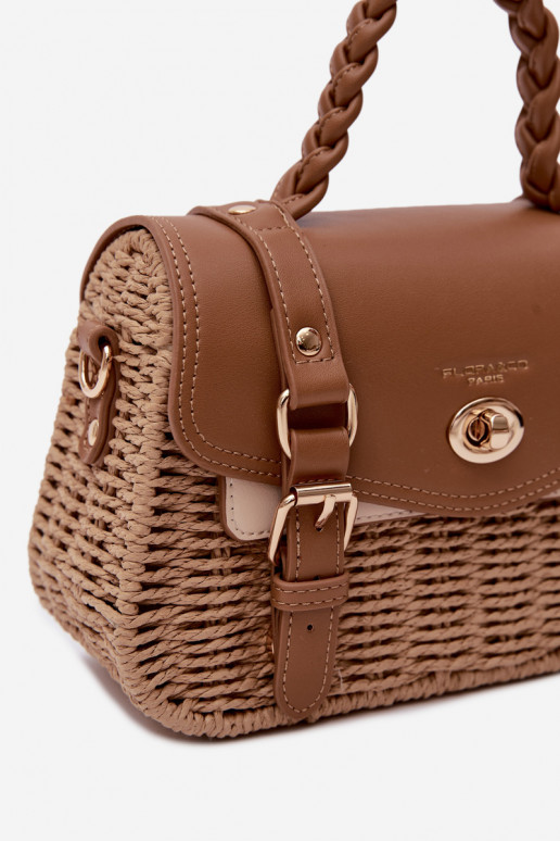 Small Brown Bag With Weave Marline