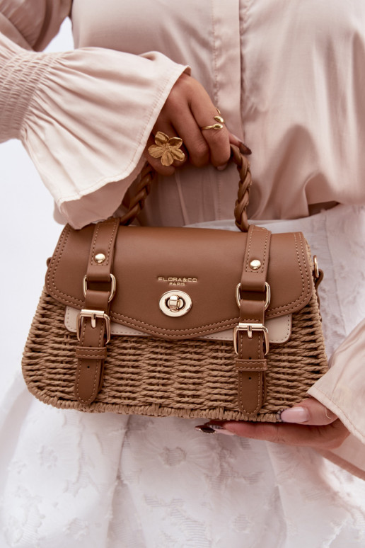 Small Brown Bag With Weave Marline