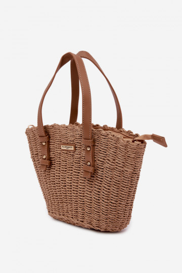 Basket Bag Light Brown Lucienne 2